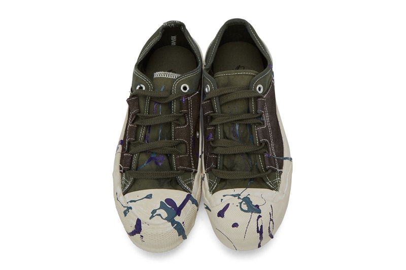 Needles Paint Ghillie Sneakers Nepenthes Sneakers paint-splatter canvas trainers shoes footwear Japan Tokyo streetwear 