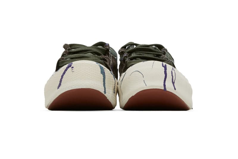 Needles Paint Ghillie Sneakers Nepenthes Sneakers paint-splatter canvas trainers shoes footwear Japan Tokyo streetwear