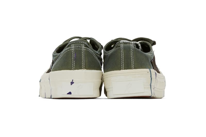 Needles Paint Ghillie Sneakers Nepenthes Sneakers paint-splatter canvas trainers shoes footwear Japan Tokyo streetwear