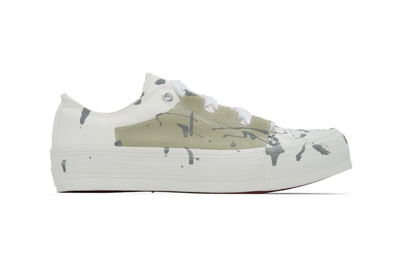 Needles Paint Ghillie Sneakers Nepenthes Sneakers paint-splatter canvas trainers shoes footwear Japan Tokyo streetwear