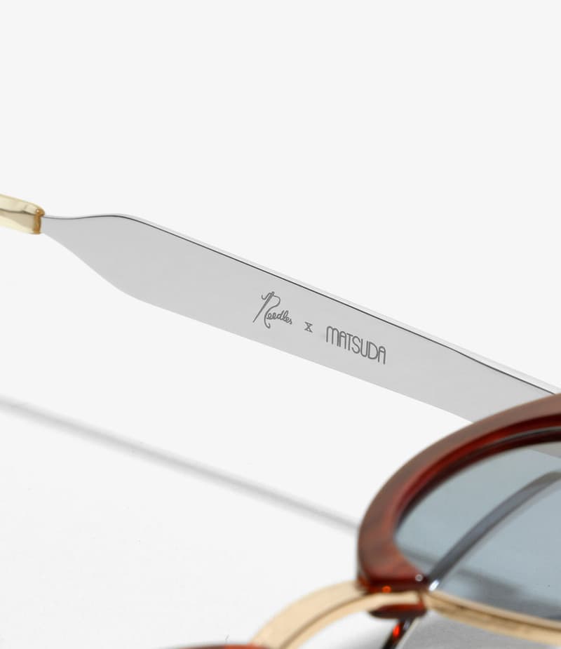 NEEDLES x MATSUDA "James" Sunglasses Release Japan handmade eyewear retro colored lenses summer Nepenthes accessories