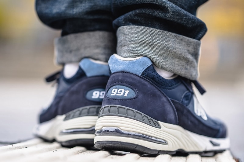 New Balance 991 Made in England "Bluesman" Release Information Drop Date Sneaker Footwear Luxury Materials Pigskin Suede Blue 3M ABZORB