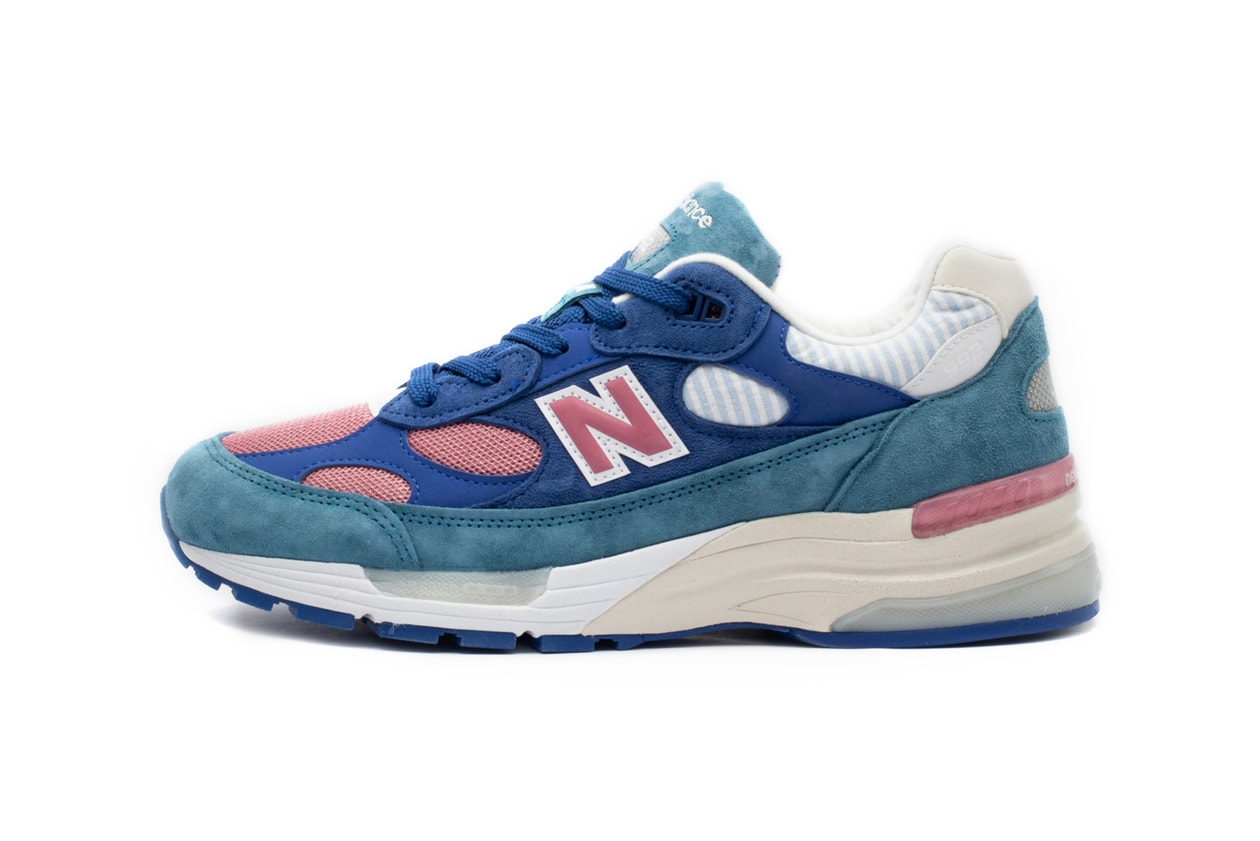 new balance 992 pink navy blue cyan release date info photos price
