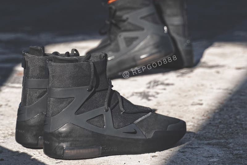 nike air fear of god 1 noir triple black jerry lorenzo fog AR4237 005 release date info photos price closer look