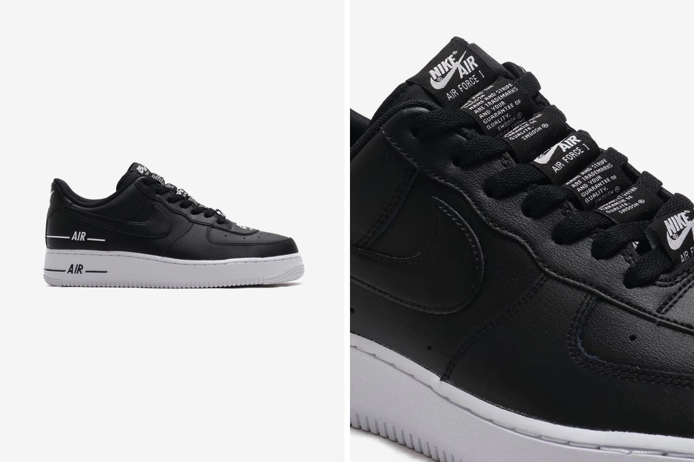 air force 1 with black