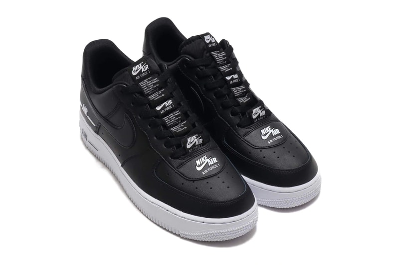Nike Air Force 1 07 LV8 3 Black White menswear streetwear spring summer 2020 collection footwear shoes sneakers trainers runners swoosh kicks cj1379 001 af1