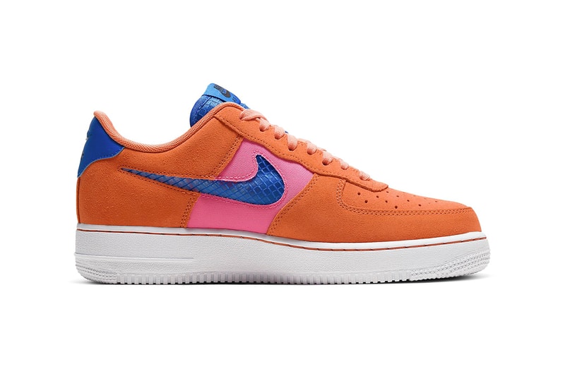 Nike Air Force 1 ’07 LV8 "Orange Trance" Release Info Color: Orange Trance/Lotus Pink/White/Pacific Blue Style Code: CW7300-800 low drop date price details 