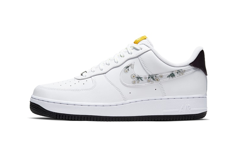 Nike Air Force 1 07 LV8 Floral flower white speed yellow pale ivory black CW5571 100 release date info photos price