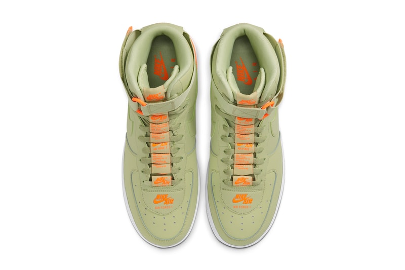 nike air force 1 high 07 lv8 3 olive aura total orange CJ1385 300 release date info photos price