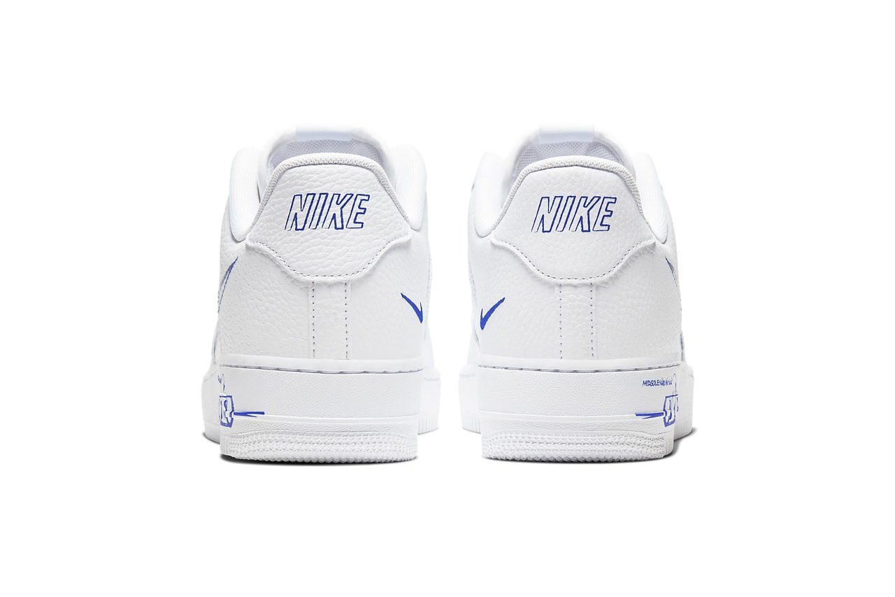 nike air force 1 low sketch white racer blue CW7581 100 release date info photos price