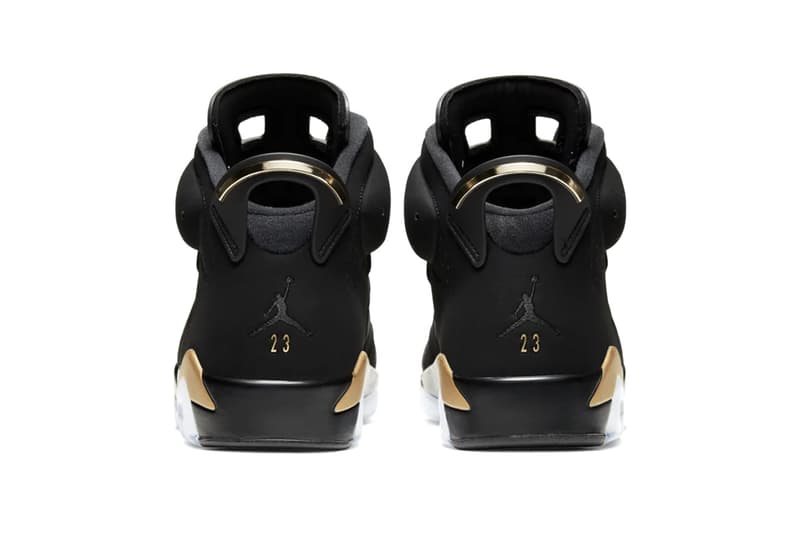 Nike Air Jordan 6 "DMP" Defining Moments Pack 2020 Release Information Official Drop Date Closer Look Black Icy Sole Unit Gold Details Michael Jordan Basketball Limited Edition Sneaker Footwear