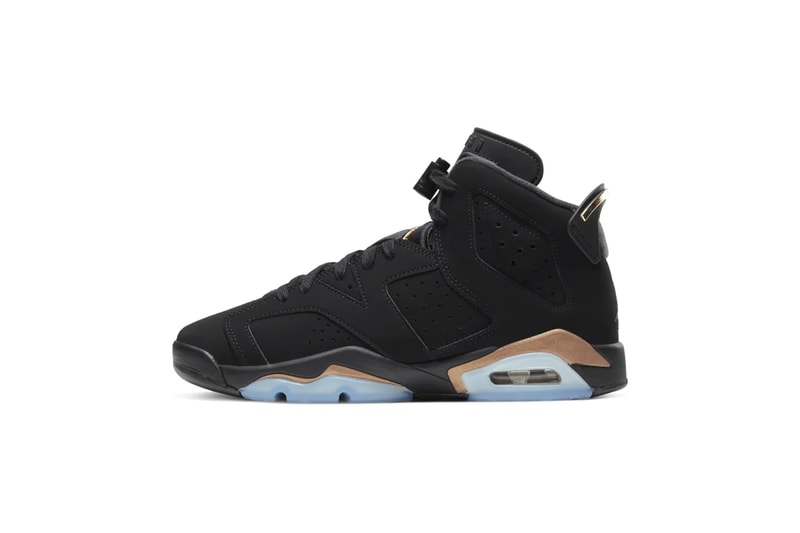Nike Air Jordan 6 "DMP" Defining Moments Pack 2020 Release Information Official Drop Date Closer Look Black Icy Sole Unit Gold Details Michael Jordan Basketball Limited Edition Sneaker Footwear