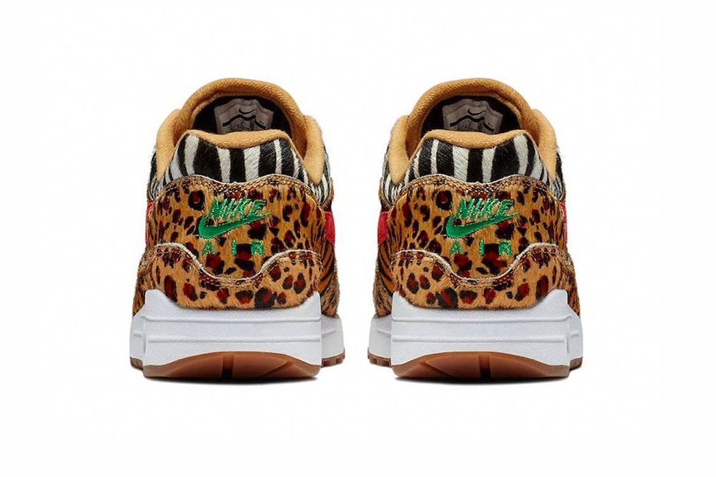 Nike Air Max 1 DLX Animal Pack 2.0 Afew Release info AQ0928-700 Wheat Sport Red Bison Classic Green