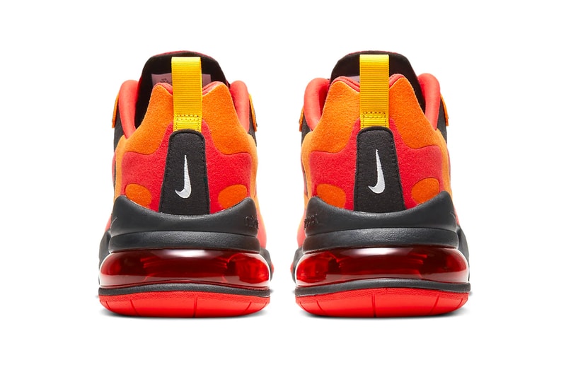 Nike Air Max 270 React Magma Release CZ9267-001 Black Speed Yellow Chile Red