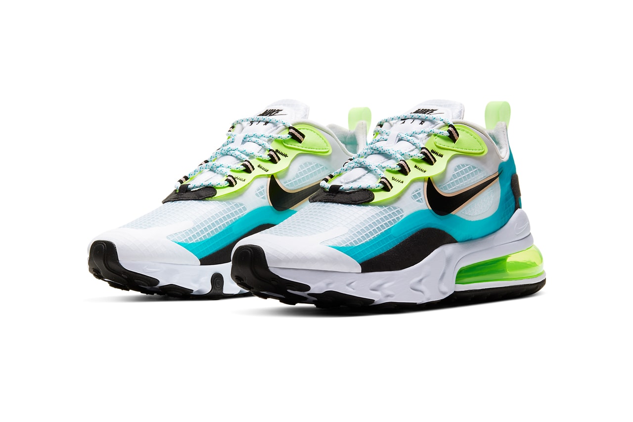 nike air max 270 react se oracle aqua ghost green washed coral black white CT1265 300 release date info photos price