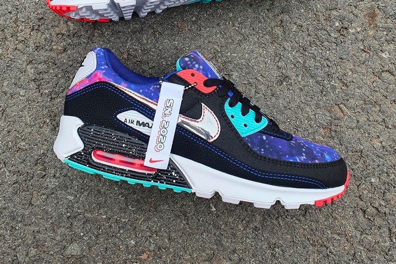 Nike Air Max 90 Gets the "Galaxy" Treatment AM90  Color: Black/White/Multi-Color Style Code: CW6018-001 release info drop date price details 