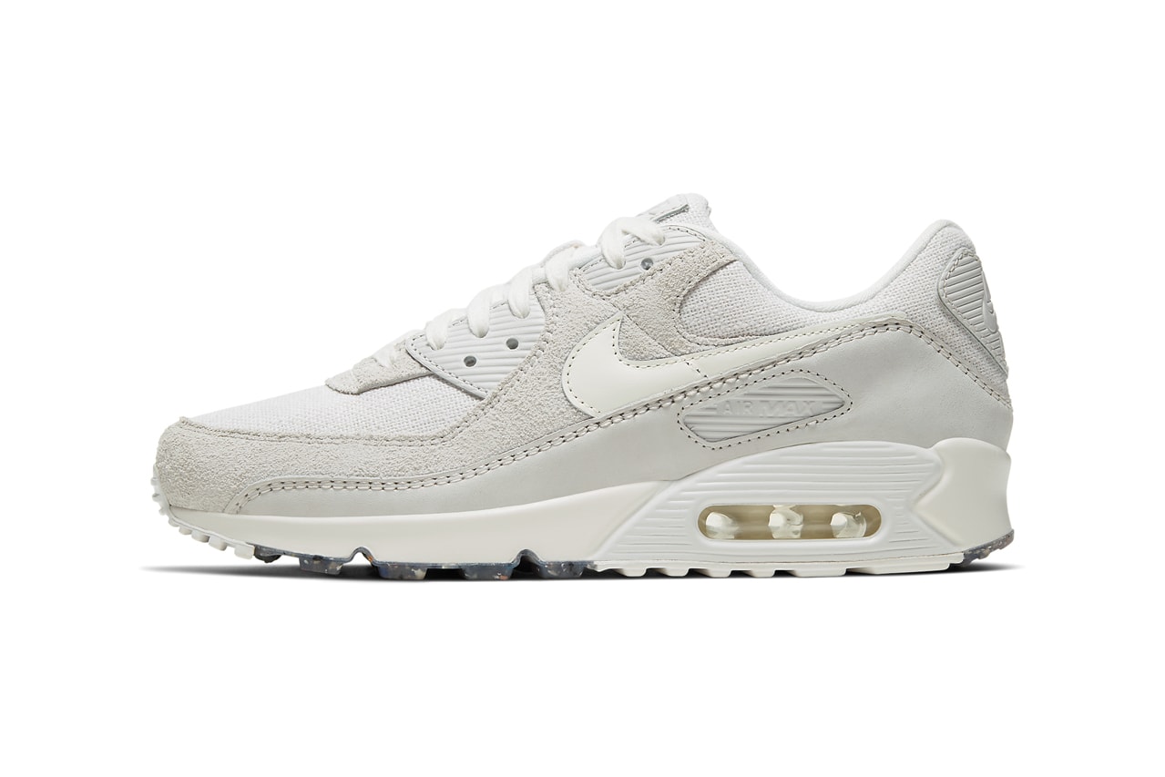 Nike Air Max 90 summit white platinum tint sail cork insoles linen CW6208 111 release date info photos price