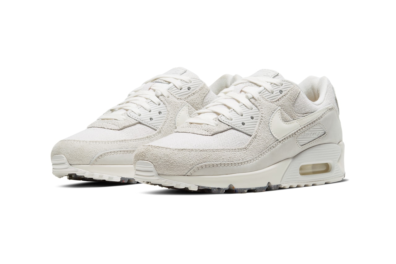 Nike Air Max 90 summit white platinum tint sail cork insoles linen CW6208 111 release date info photos price