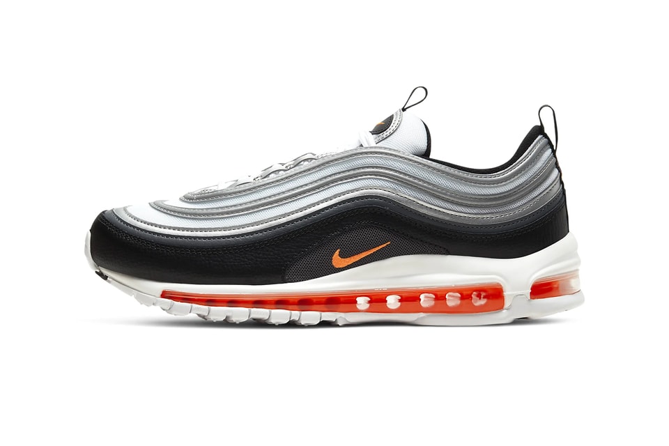 Nike Air Max 97 Metallic Silver Total Orange Release Hypebeast
