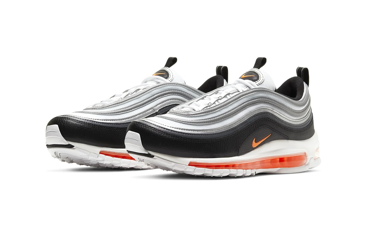 Nike Air Max 97 Metallic Silver Total Orange Release Hypebeast Nike Air Max 97 Metallic Silver Total Orange Release Hypebeast