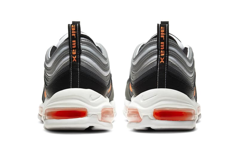 Nike Air Max 97 Metallic Silver Total Orange Release CW5419-101 sneakers kicks footwear swoosh air max 