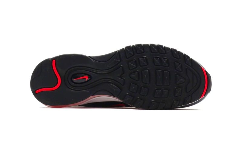 Nike Air Max 97 White Laser Crimson BLACK SMOKE GREY menswear streetwear sneakers footwear shoes trainers runners spring summer 2020 collection swoosh cw5419 100 