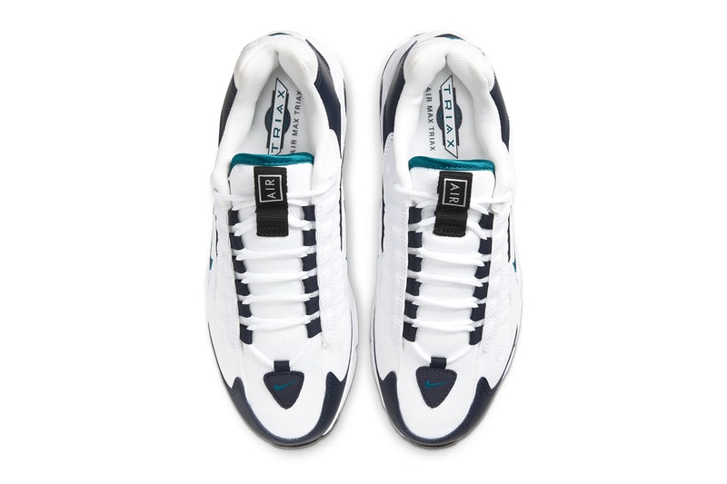 Nike Air Max Triax White Deep Emerald CT1104-100 air max sports shoes kicks footwear sneakers hypebeast Nike Air Bubble Nike Air Max Triax 96