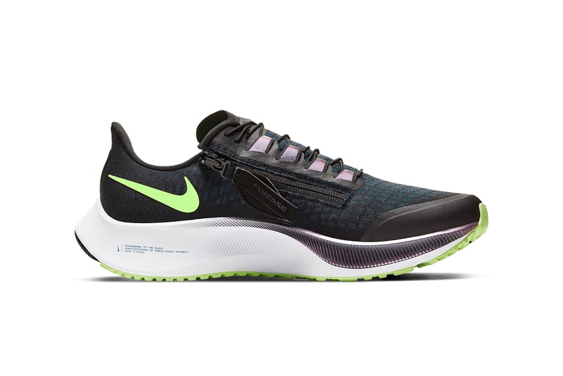 nike air zoom pegasus 37 flyease CK8474 001 black valerian blue spruce aura ghost green white release date info photos price