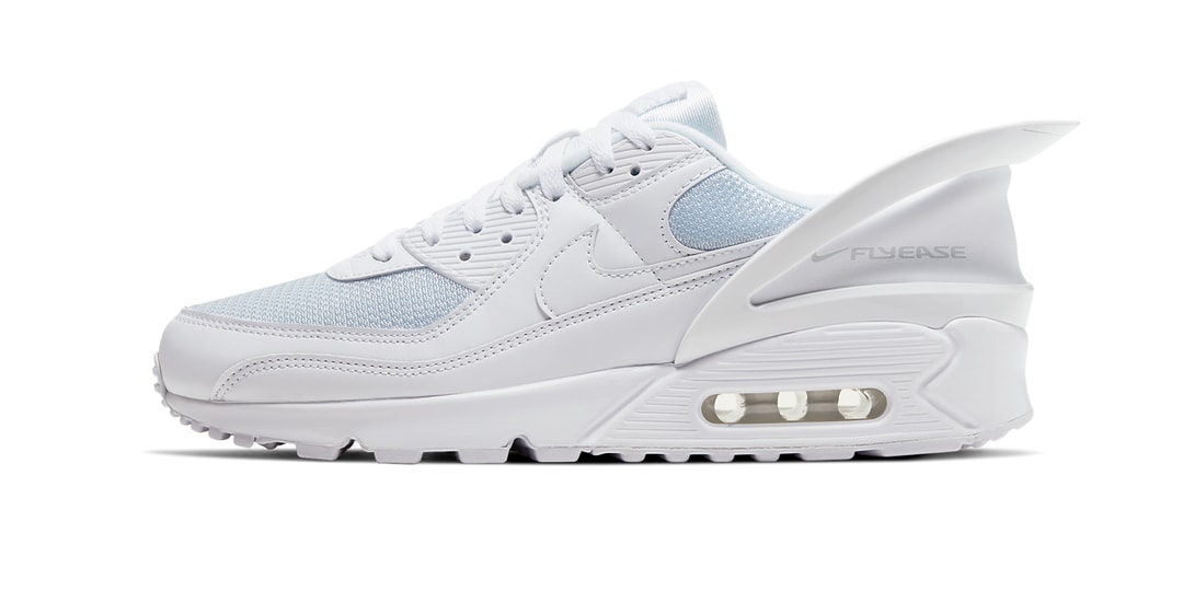 The Nike Air Max 90 FlyEase Gets a Pristine 'Triple White' Makeover