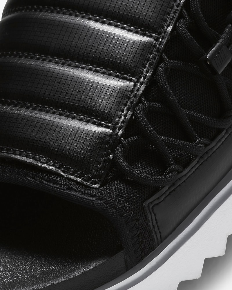 nike asuna slide sandal black white anthracite university red release date info photos price