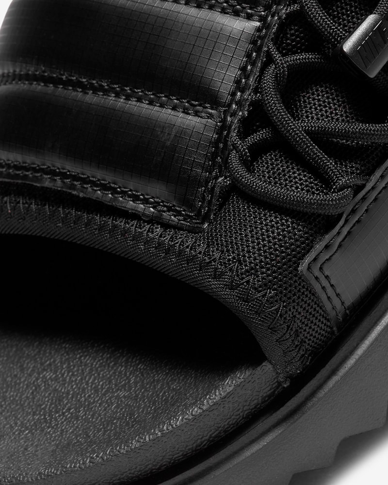 nike asuna slide sandal black white anthracite university red release date info photos price