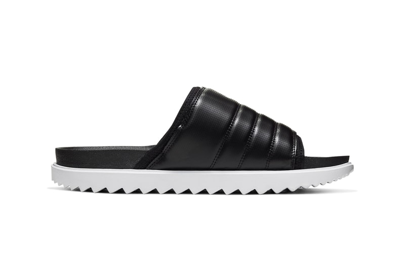 nike asuna slide sandal black white anthracite university red release date info photos price