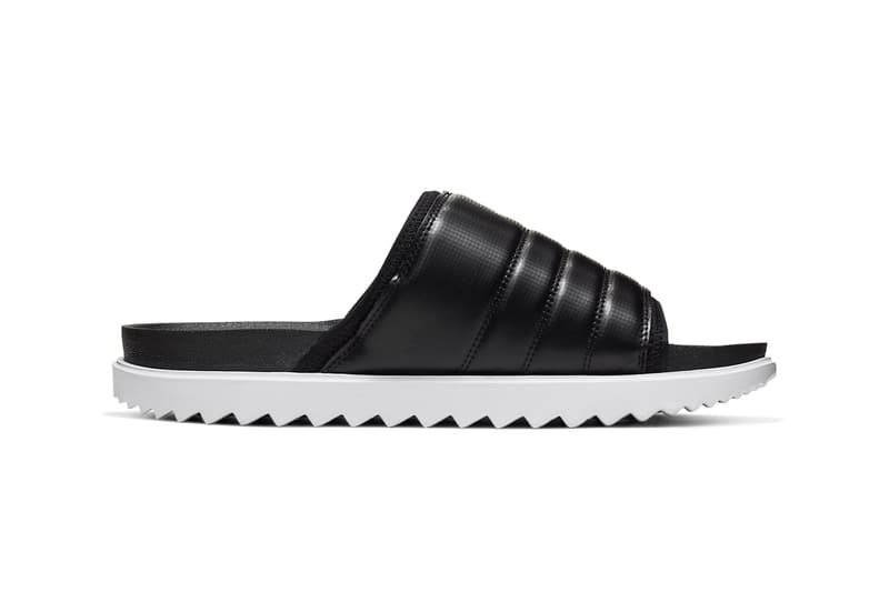 nike asuna slide sandal black white anthracite university red release date info photos price