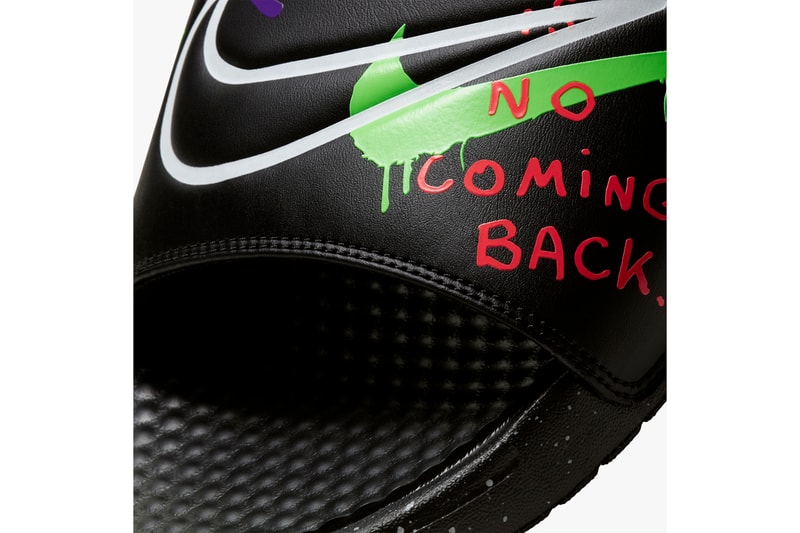 nike sportswear air flight 89 benassi slide planet of hoops pack CW2616 101 white laser red silver green purple black voltage release date info photos price