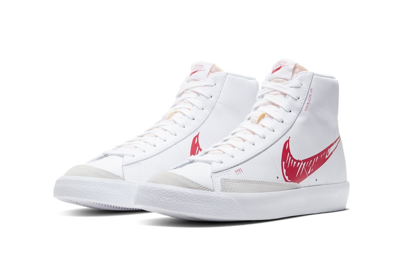 nike blazer mid 77 vintage red sketch white CW7580 100 release date info photos price