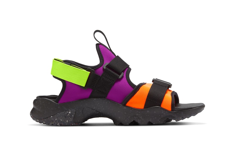 Nike Canyon sandal Multi Color CW6210 074 black concord purple orange green spark volt blue release date info photos price
