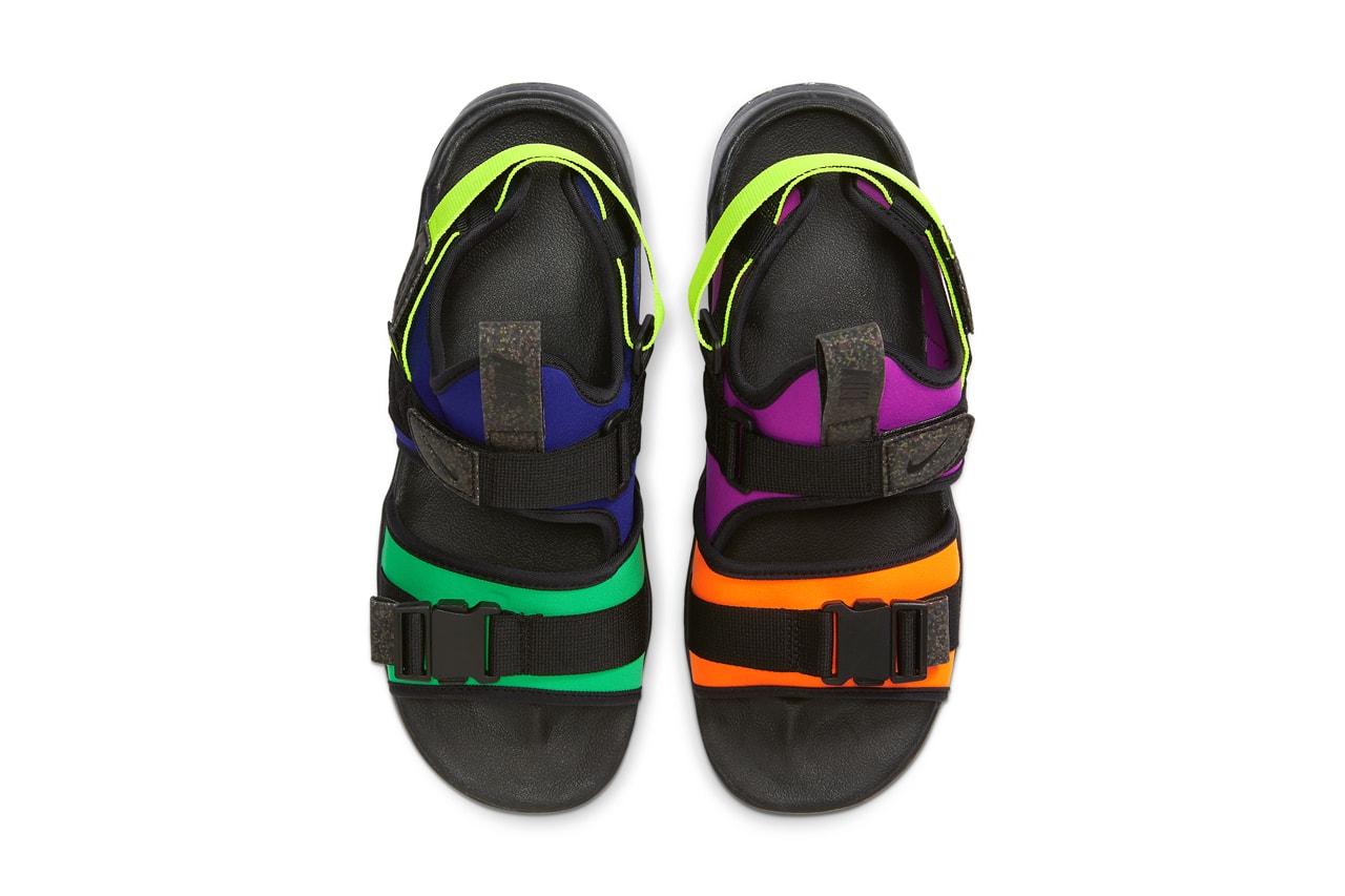 Nike Canyon sandal Multi Color CW6210 074 black concord purple orange green spark volt blue release date info photos price
