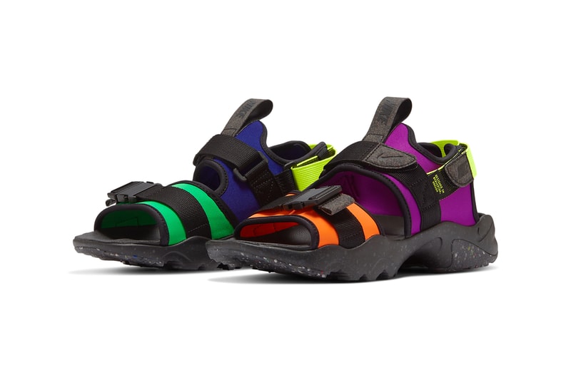 Nike Canyon sandal Multi Color CW6210 074 black concord purple orange green spark volt blue release date info photos price
