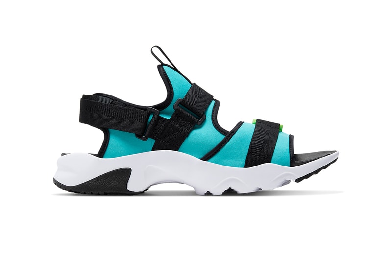 nike canyon sandal acg oracle aqua black white ghost green CW9704 001 002 300 release date info photos price