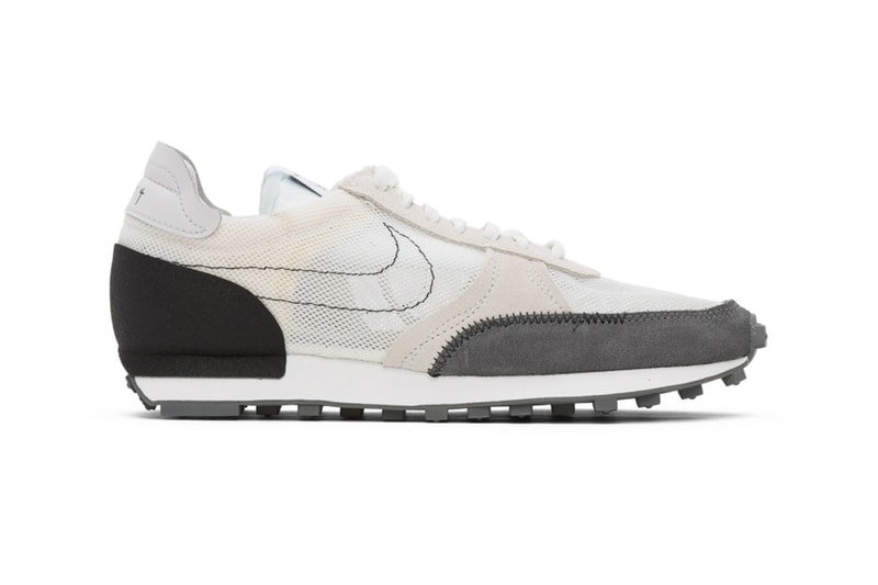 Nike Daybreak type n 354 White Black Topstitched Swoosh Release low top sneakers panelled suede Logo patch