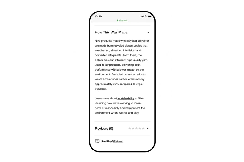Nike Earth Day Sustainability News Carbon footprint climate change footwear environment sneakers Beaverton Green 