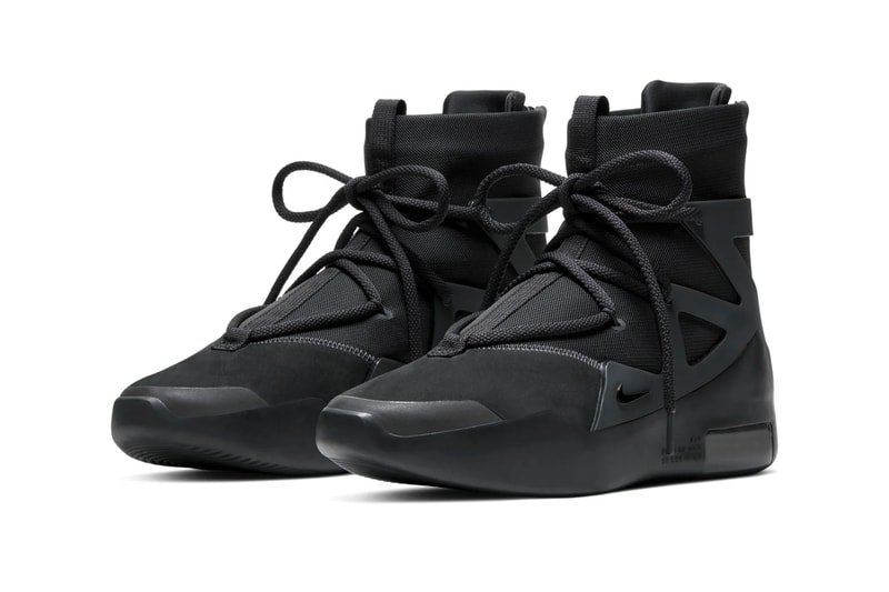 Nike Air Fear of God 1 Triple Black Official Look Release Info AR4237-005 Jerry Lorenzo