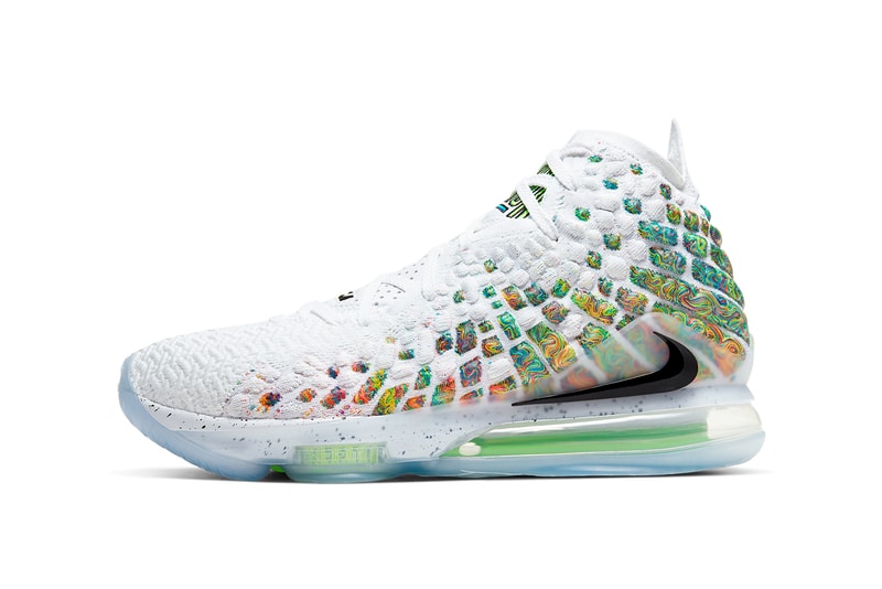 nike basketball lebron james 17 command force BQ3177 100 white multicolor black command force BQ3177 100 cant jump billy hoyle release date info photos price