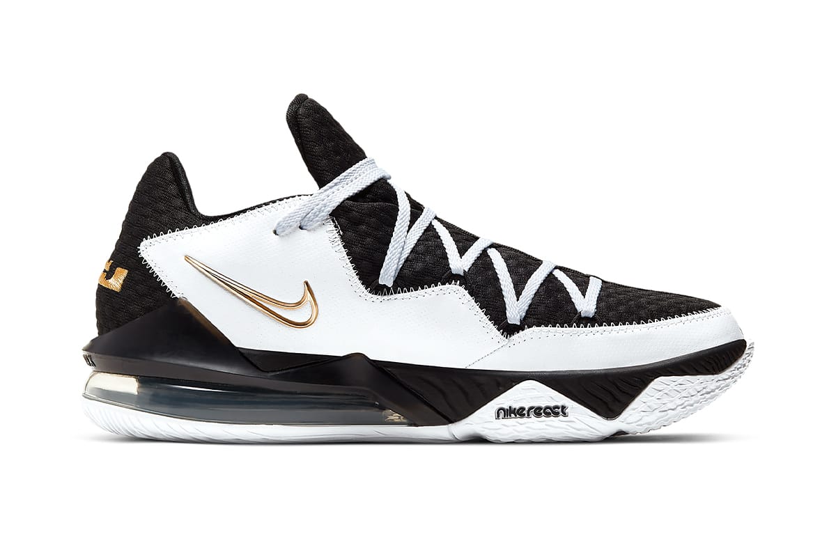 lebron 17 gold and white