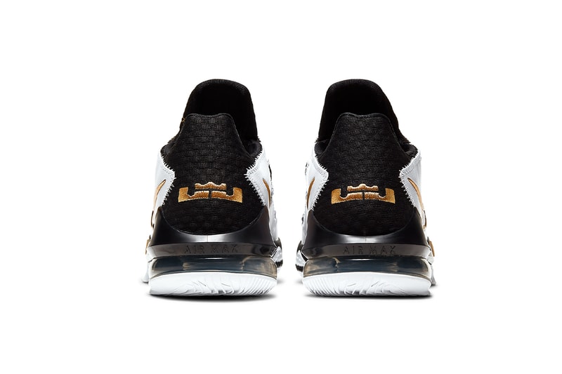 Nike LeBron 17 Low White Black Metallic Gold Release Info CD5007-101 lebron james nba national basketball association sheriff badge