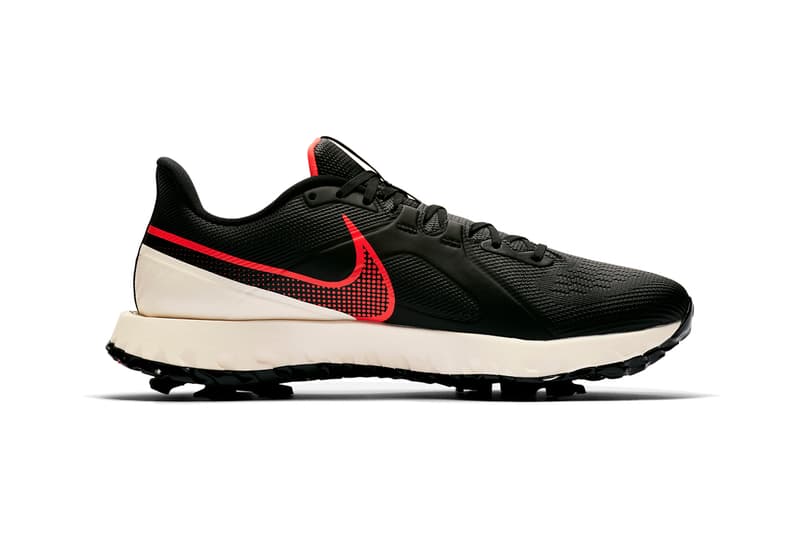 Nike Infinity React Golf Shoe black flash sail crimson CT6620 002 menswear streetwear shoes sneakers kicks trainers runners spring summer 2020 collection swoosh footwear 