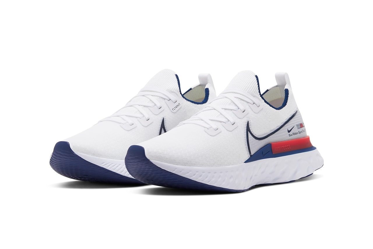 nike react infinity run blue ribbon sports brs white blue track red CW7597 100 release date info photos price