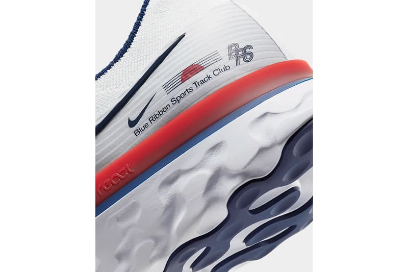 nike react infinity run blue ribbon sports brs white blue track red CW7597 100 release date info photos price