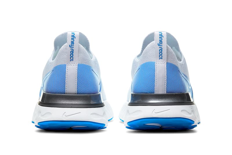 nike running react infinity run particle grey wolf veil volt gum white black metallic dark solid pure platinum photo blue CD4371 008 001 101 release date info photos price