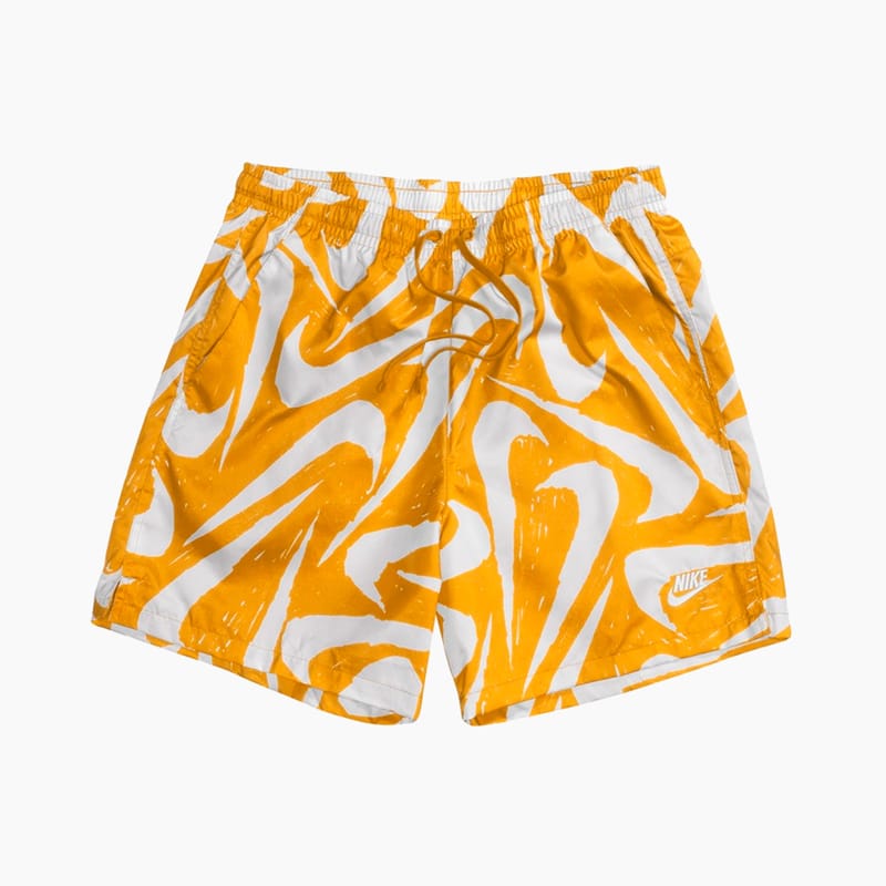 nike swoosh print swim shorts